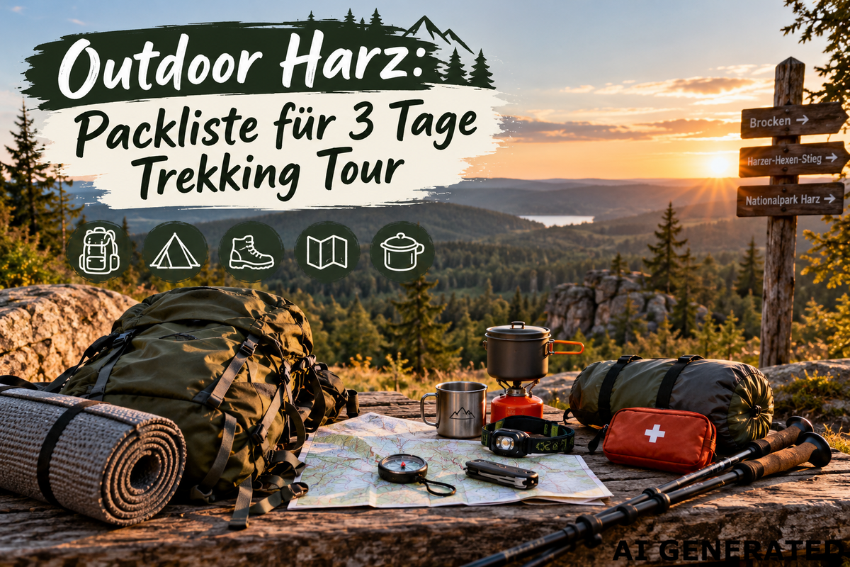 Outdoor Harz: Packliste für 3Tage Trekking Tour