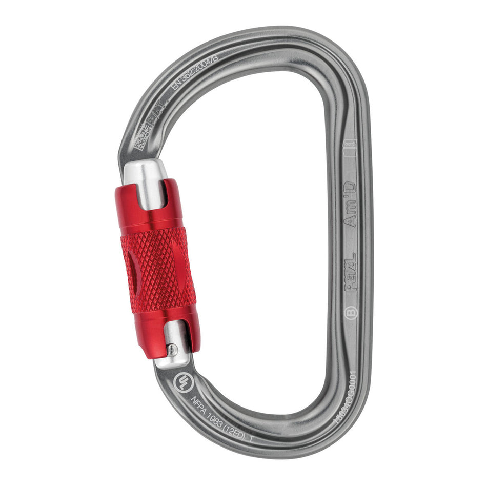 Petzl AmD TWIST-LOCK Karabiner grey