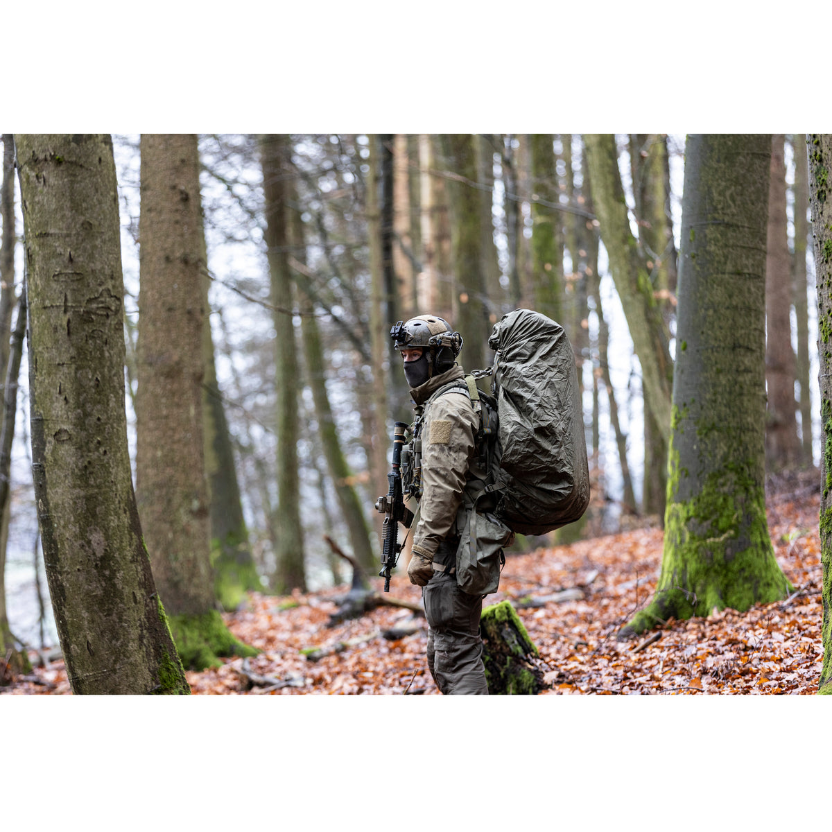 berghaus Rain Cover 60-120 IR Regenhülle stone grey olive