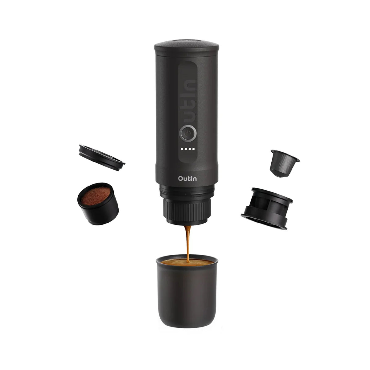 OutIn Nano Espressomaschine mit Akku space grey