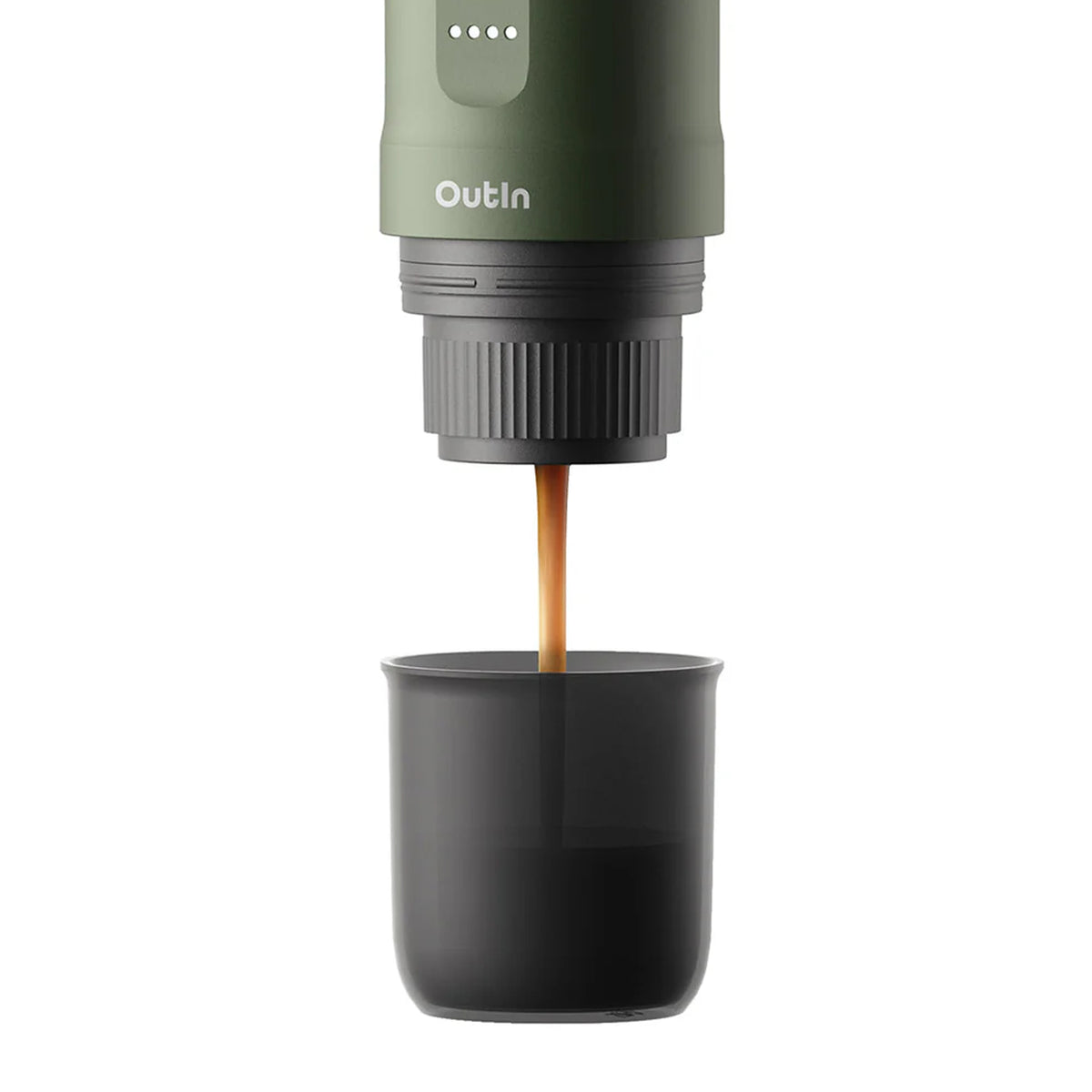 OutIn Nano Espressomaschine mit Akku forest green