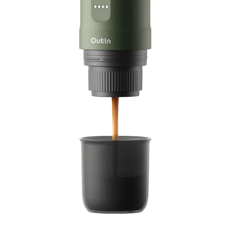 OutIn Nano Espressomaschine mit Akku forest green
