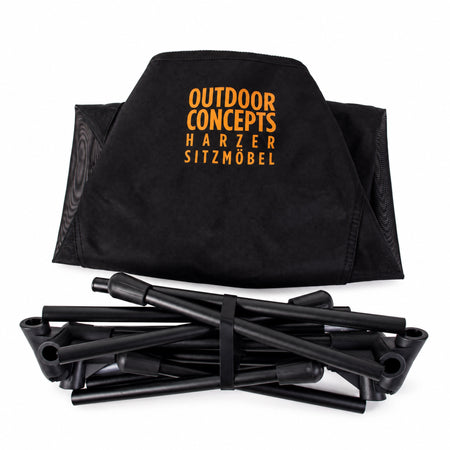 Outdoor Concepts Harzer Sitzmöbel Campingstuhl schwarz