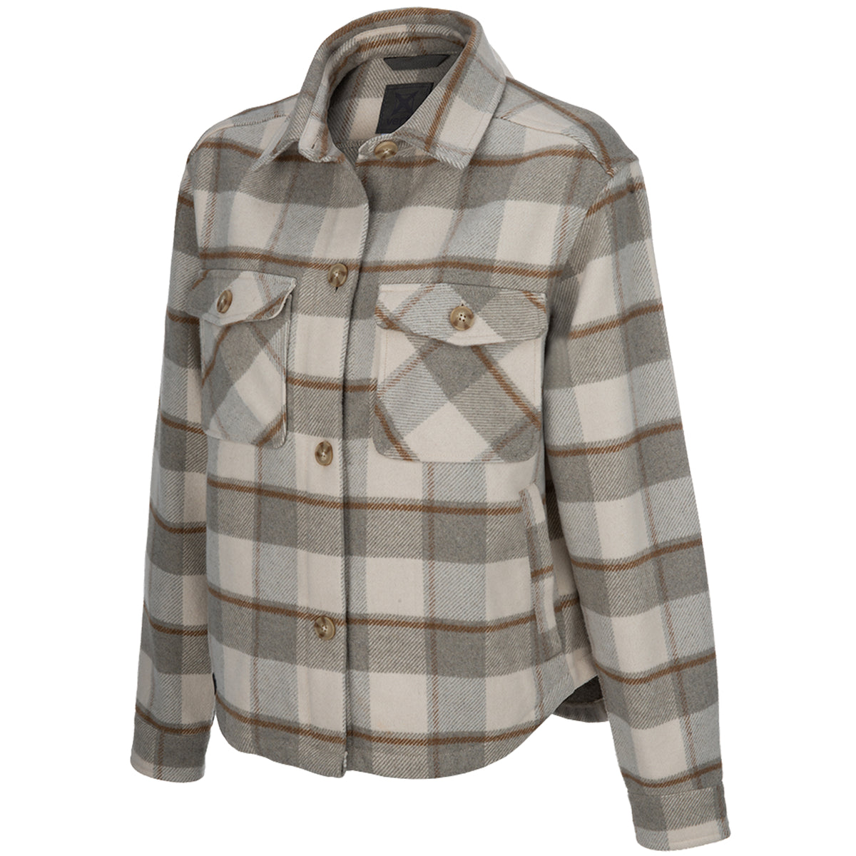 Vertx Lena Women's Shirt Flannel Jacket riverstone plaid