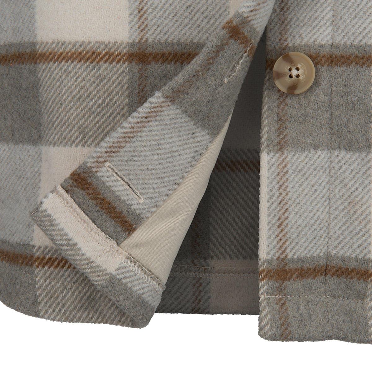 Vertx Lena Women's Shirt Flannel Jacket riverstone plaid