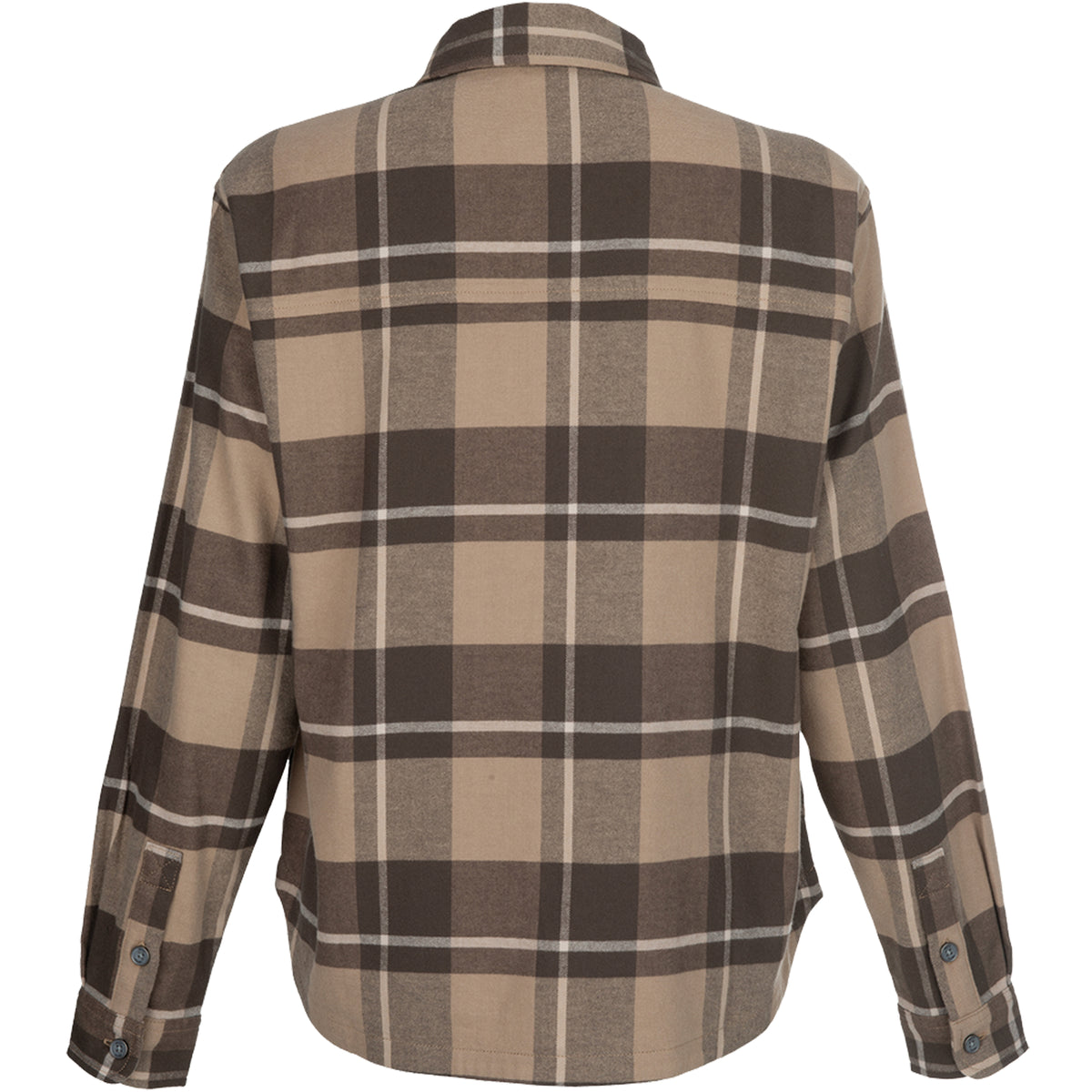 Vertx Lena Women's Stretch Flannel Shirt smoked tan plaid