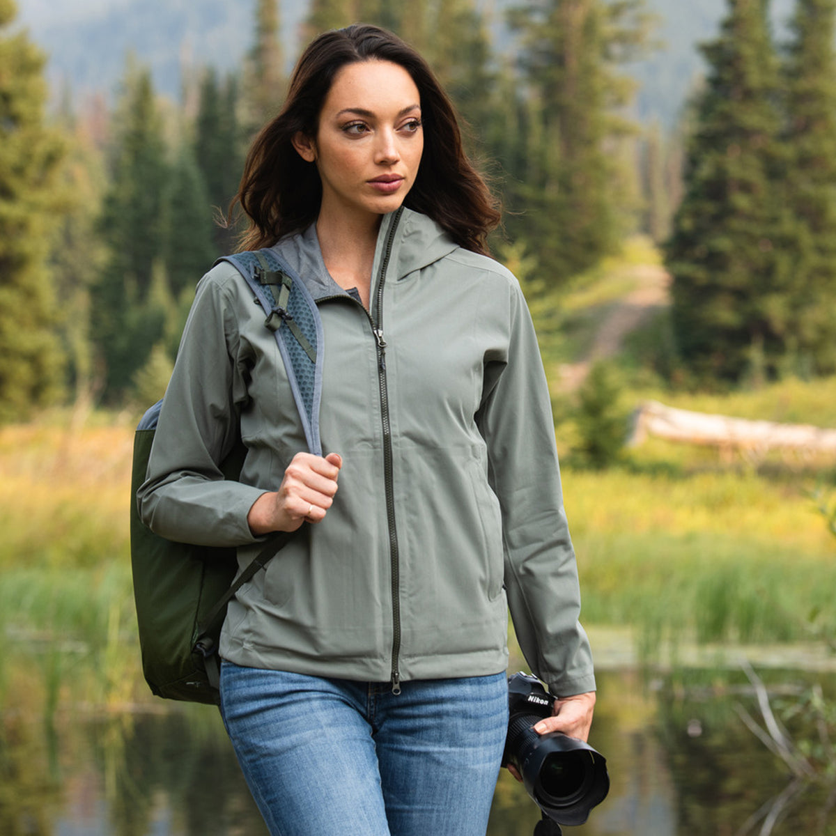 Vertx Womens Fury Hardshell Jacket sage grey