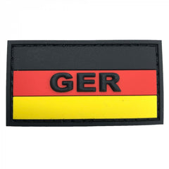 3D Rubber Patch GER mit Deutschlandflagge