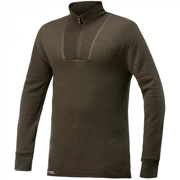 Woolpower Zip Turtleneck 200 pine green