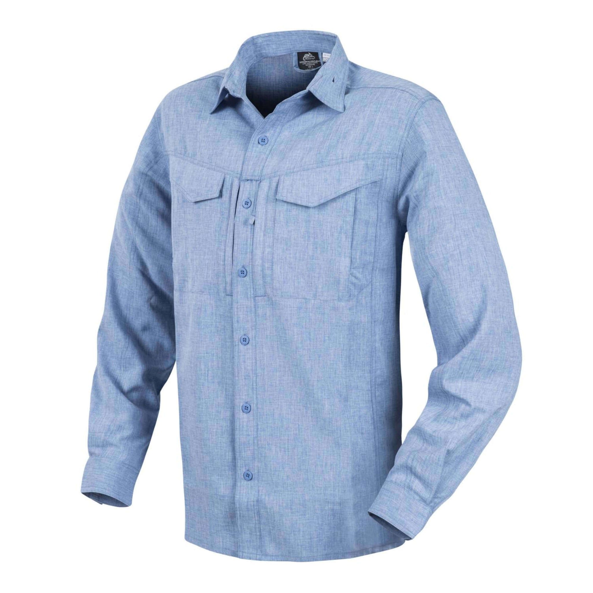 Helikon-Tex Defender Mk2 Gentleman Shirt - Melange Light Blue