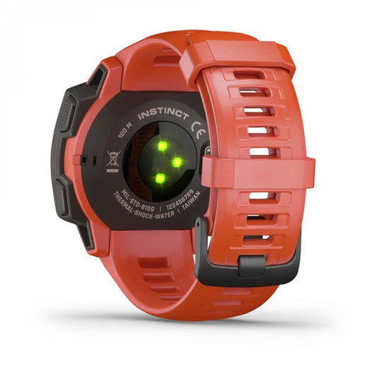 Garmin Instinct Hellrot/Schiefergrau