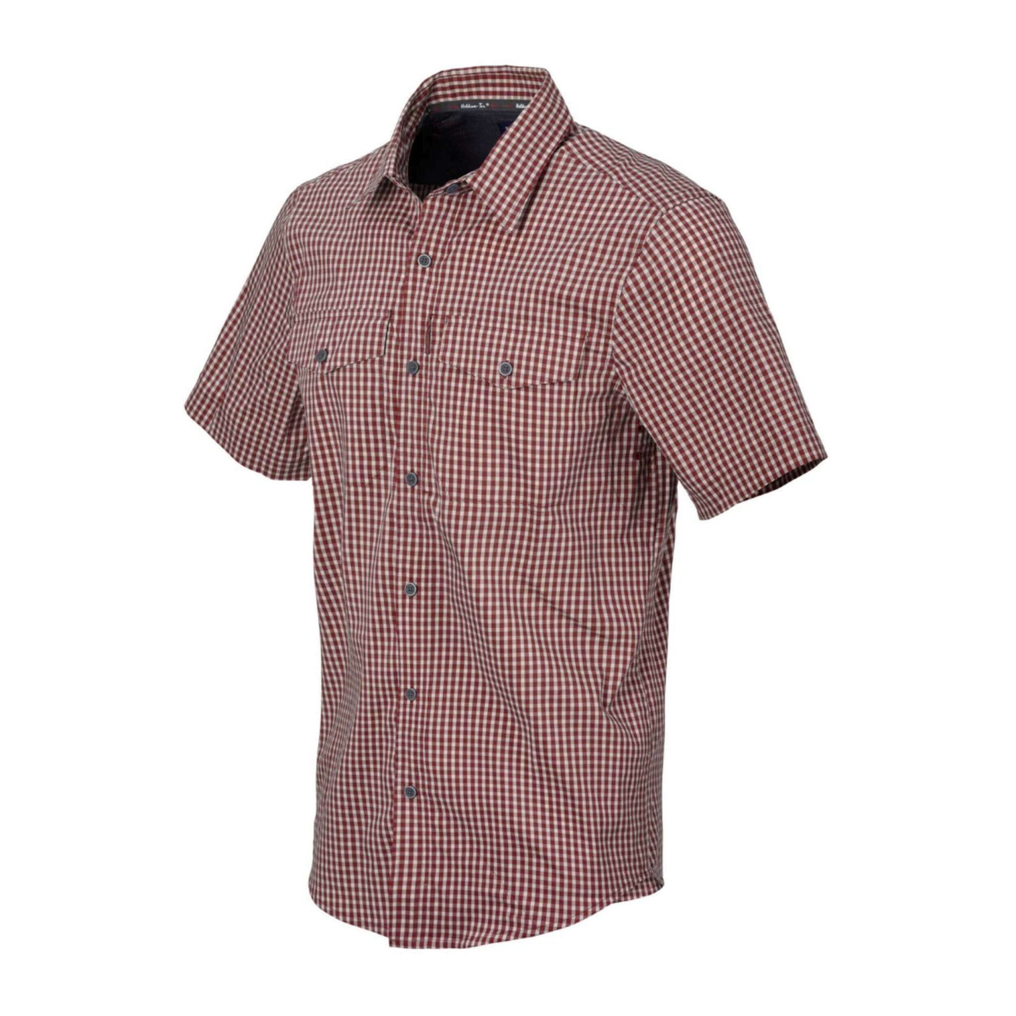 Helikon-Tex Covert Concealed Carry Short Sleeve Shirt Dirt Red Checkered