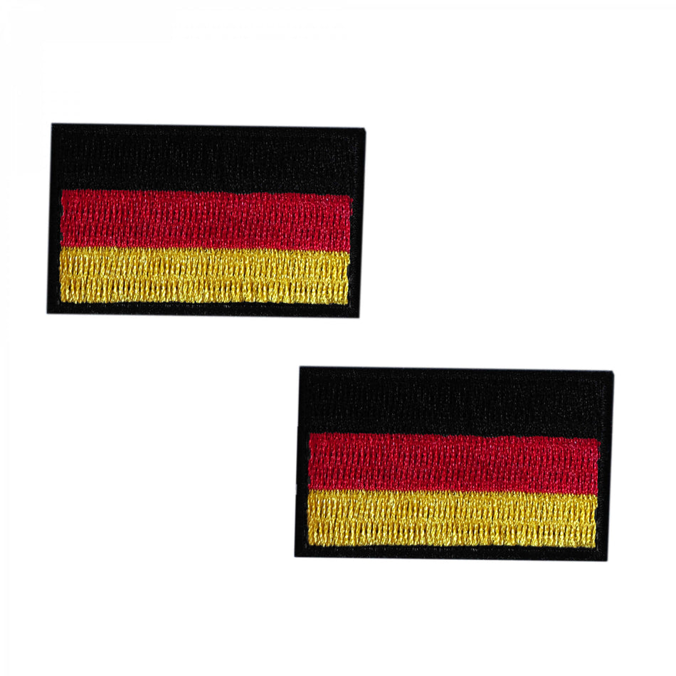 Deutschland Flagge Stoff-Patch 2 Stück im Set 5x3cm