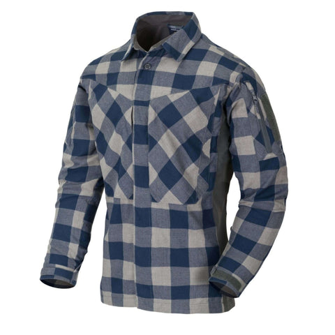 Helikon-Tex MBDU Flannel Shirt slate blue checkered