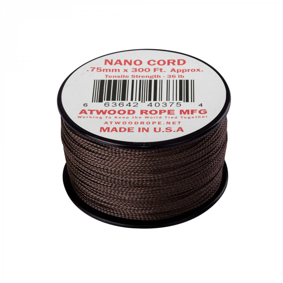 Atwood Rope Nano Cord Schnur 91,4m u.s. brown