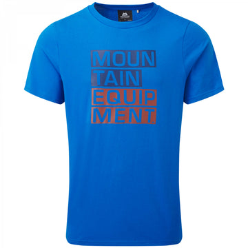 Mountain Equipment Block Letter Ms T-Shirt azure