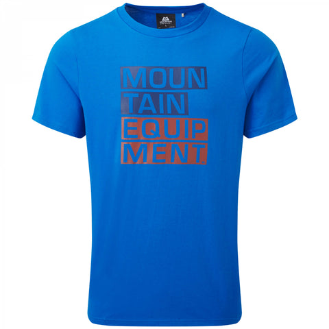 Mountain Equipment Block Letter Ms T-Shirt azure