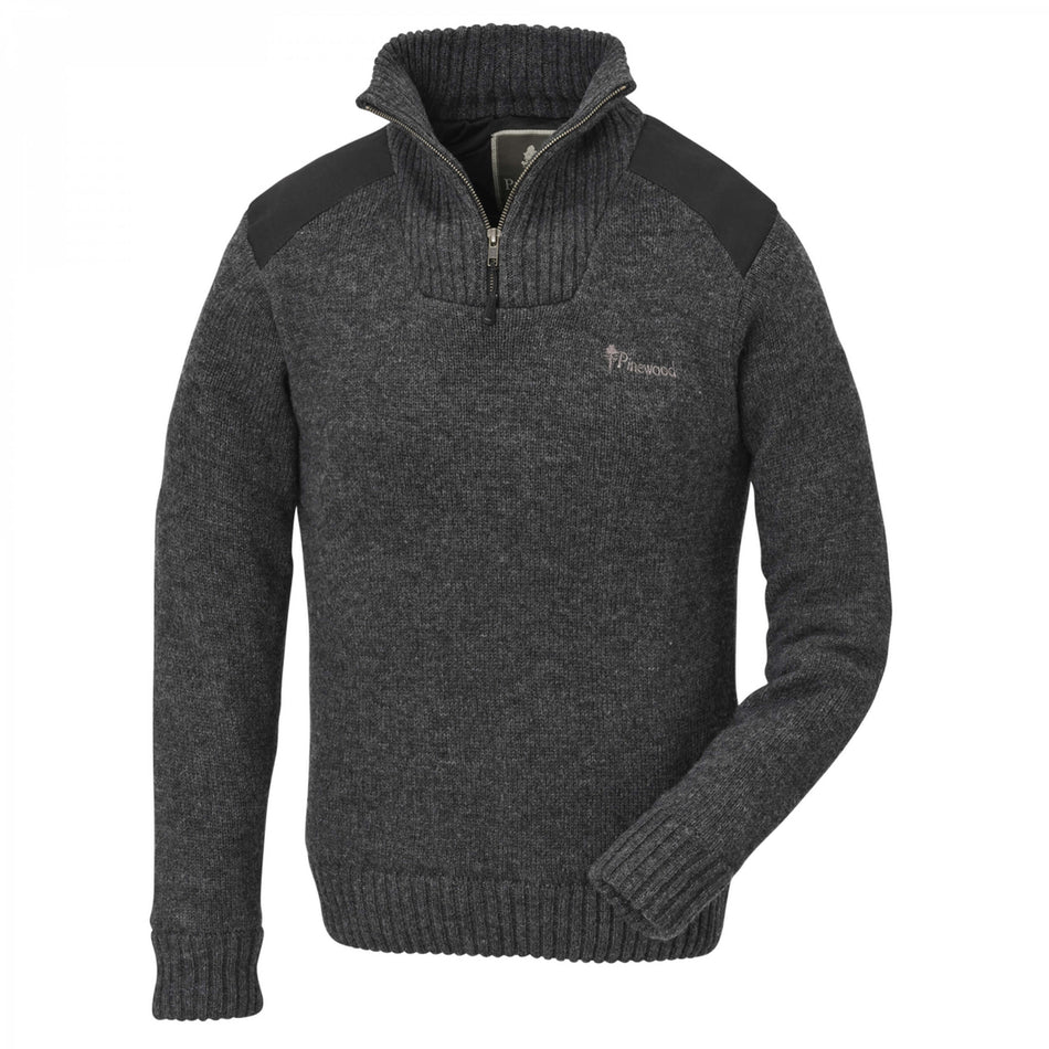 Pinewood Hurricane Sweater Damen d.grey melange