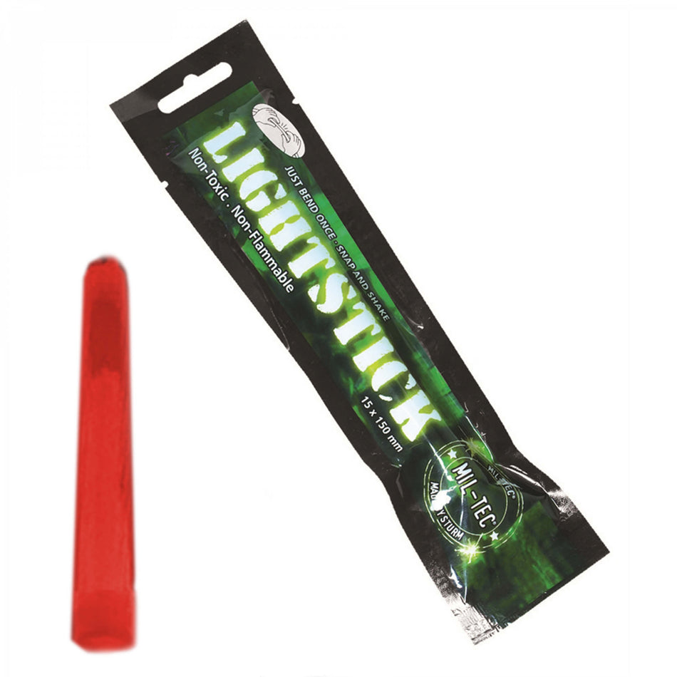 Mil-Tec Leuchtstab Knicklicht 15 cm rot