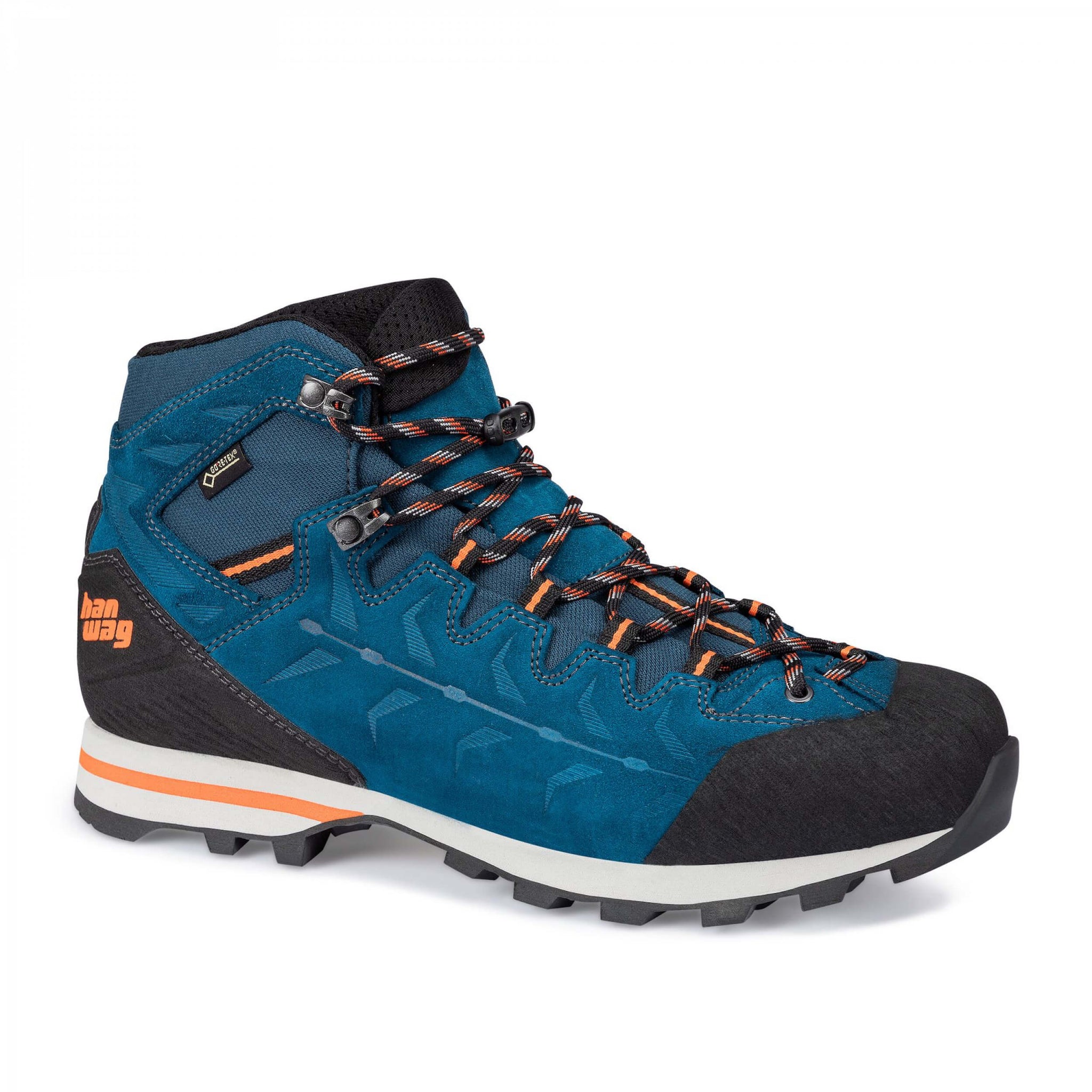 Hanwag Makra Light GTX Trekkingstiefel seablue/orange