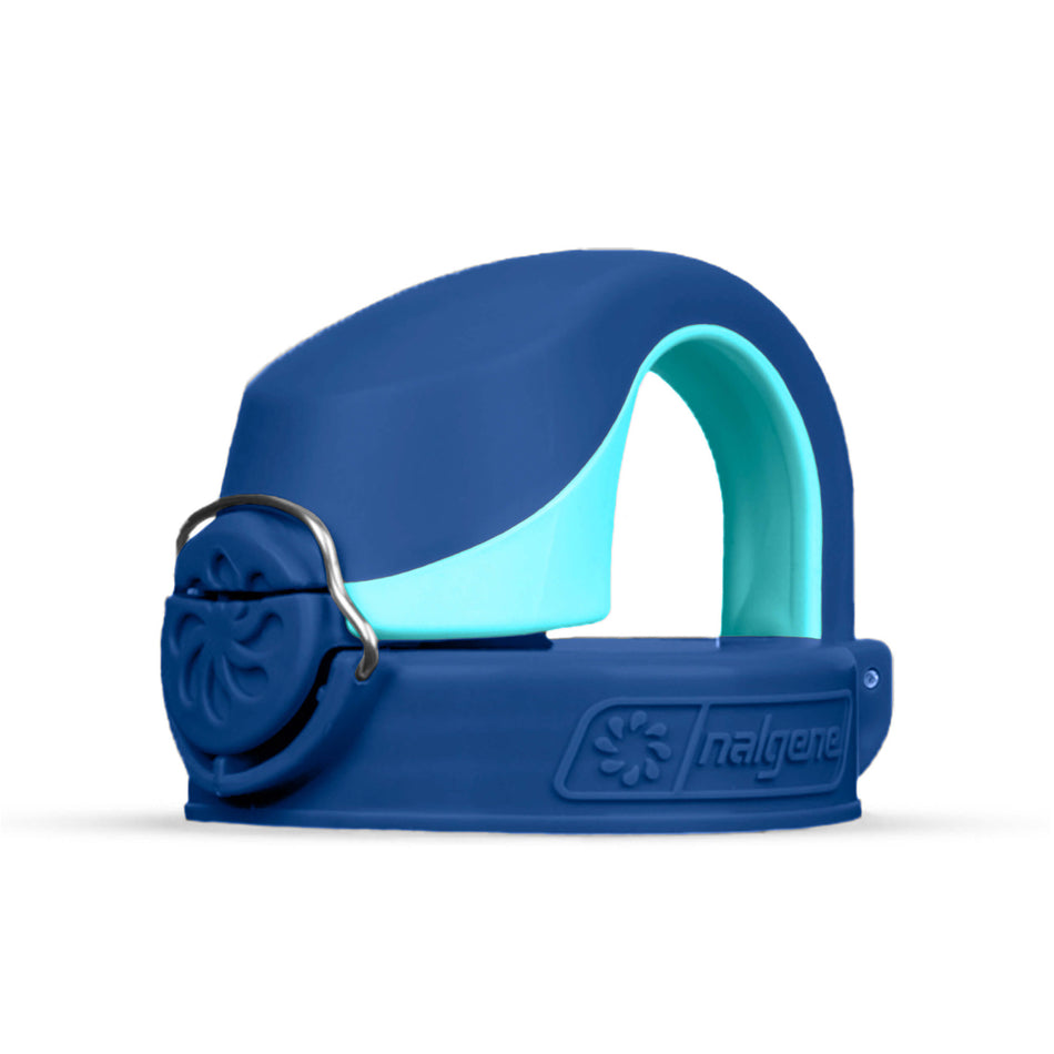 Nalgene OTF Deckel mit Einhanddruckverschluss dunkelblau-hellblau
