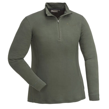 Pinewood Abisko Merino Half-Zip Shirt Women dark moss