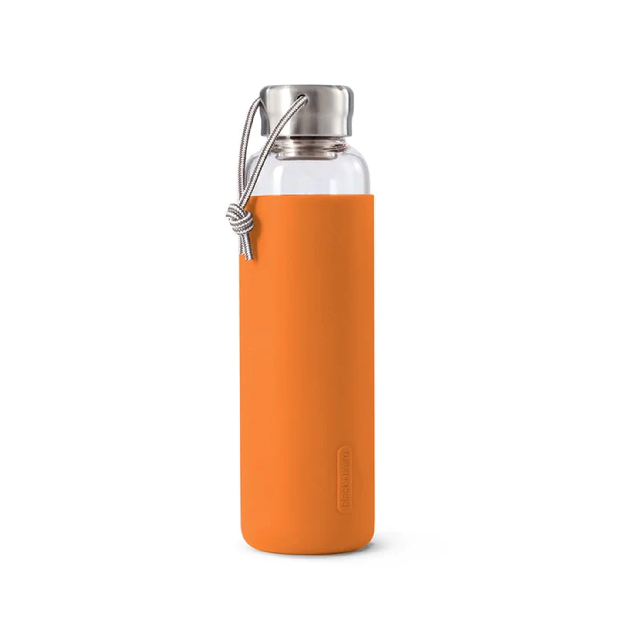 black+blum Glas Wasserflasche 600ml orange