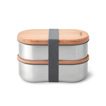 black+blum Edelstahl Bento Box 2in1