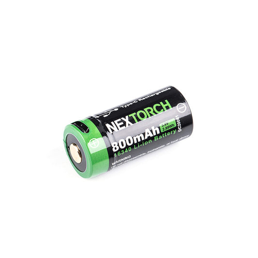 Nextorch 16340 3.6V 800 mAh Li-ion Akku mit USB-Port