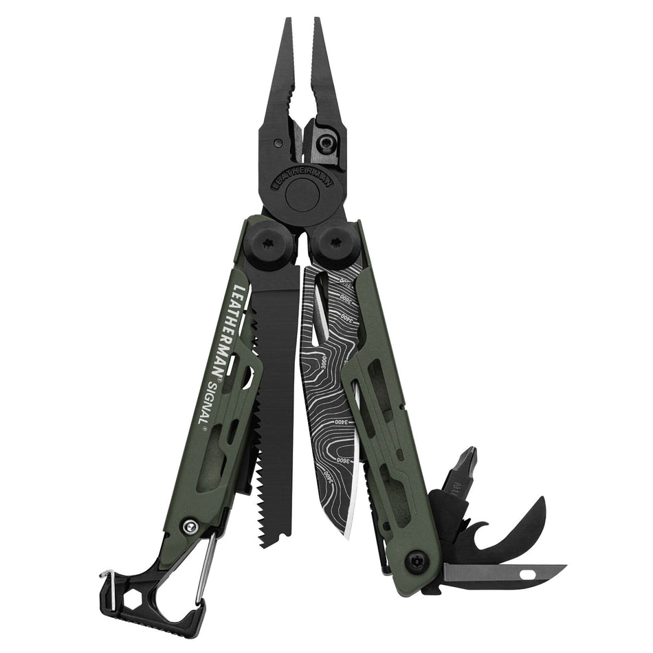 Leatherman Signal Multitool green topo