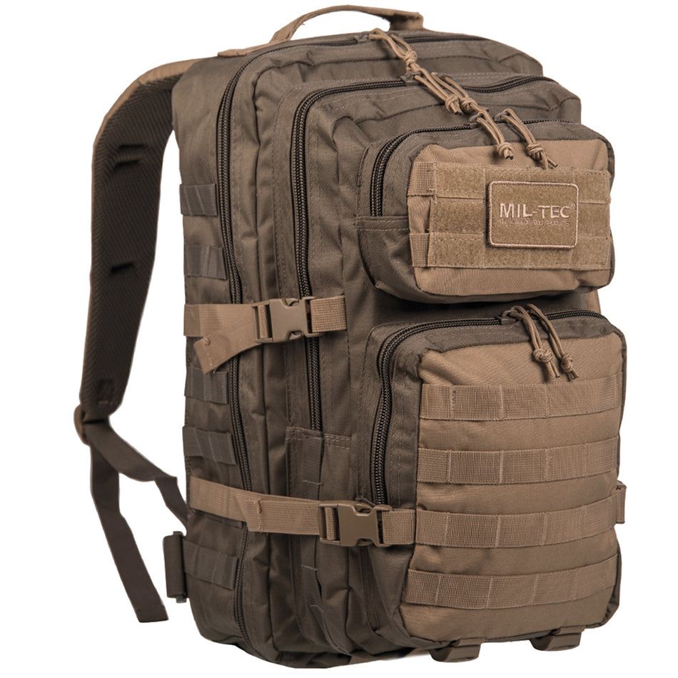 Mil-Tec US Assault Pack Large 36L ranger green/ coyote