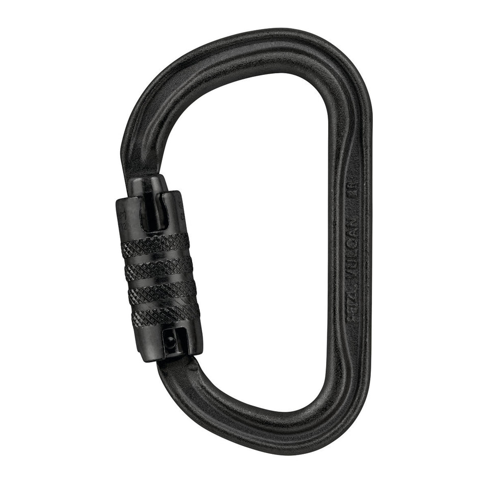 Petzl VULCAN TRIACT-LOCK Stahl-Karabiner black