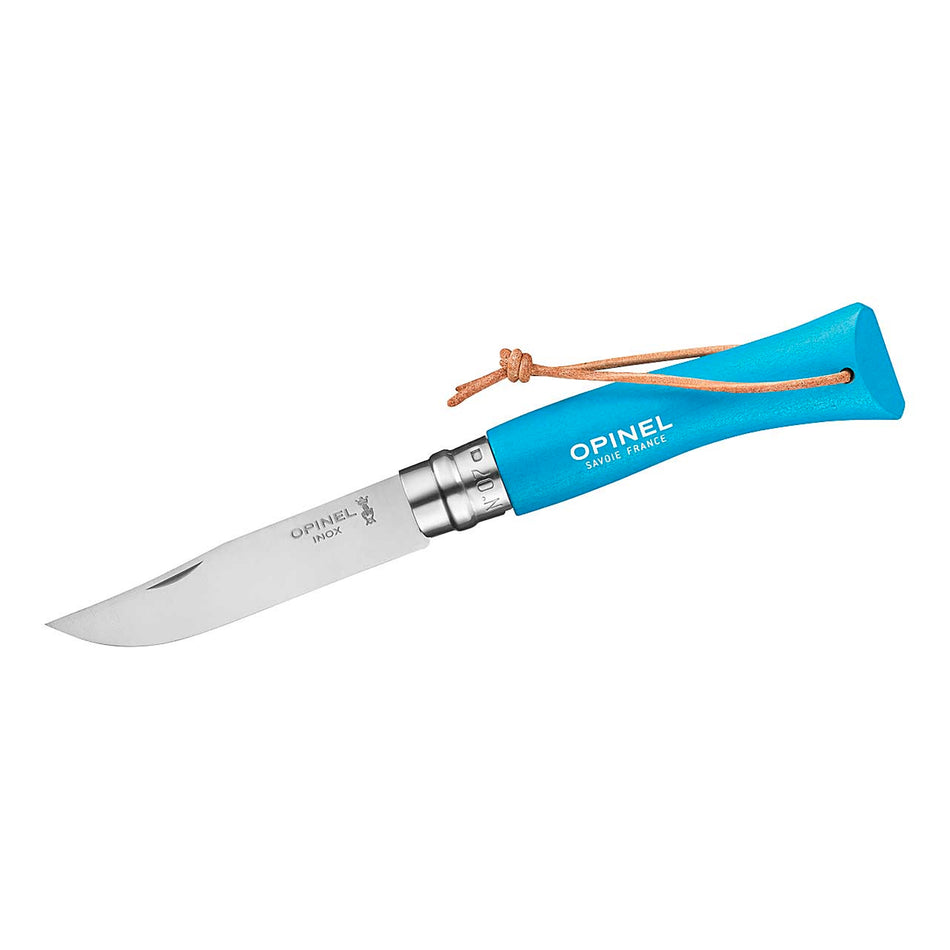 Opinel No.07 Baroudeur Taschenmesser Inox Buche blau