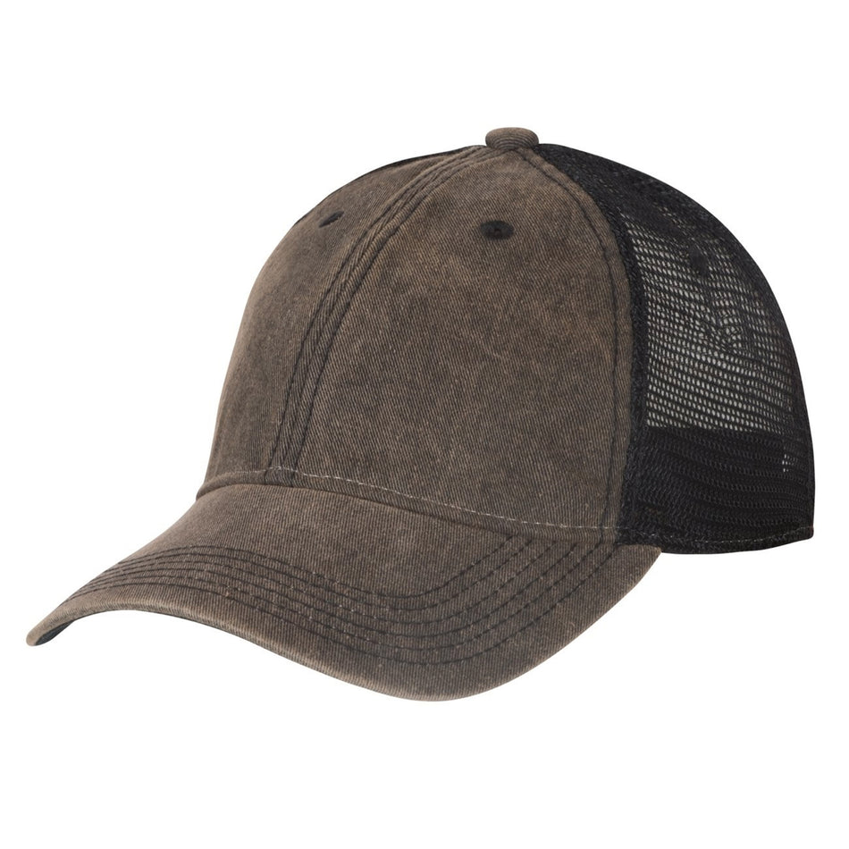 Helikon-Tex Plain Trucker Cap Dirty Washed Cotton Black