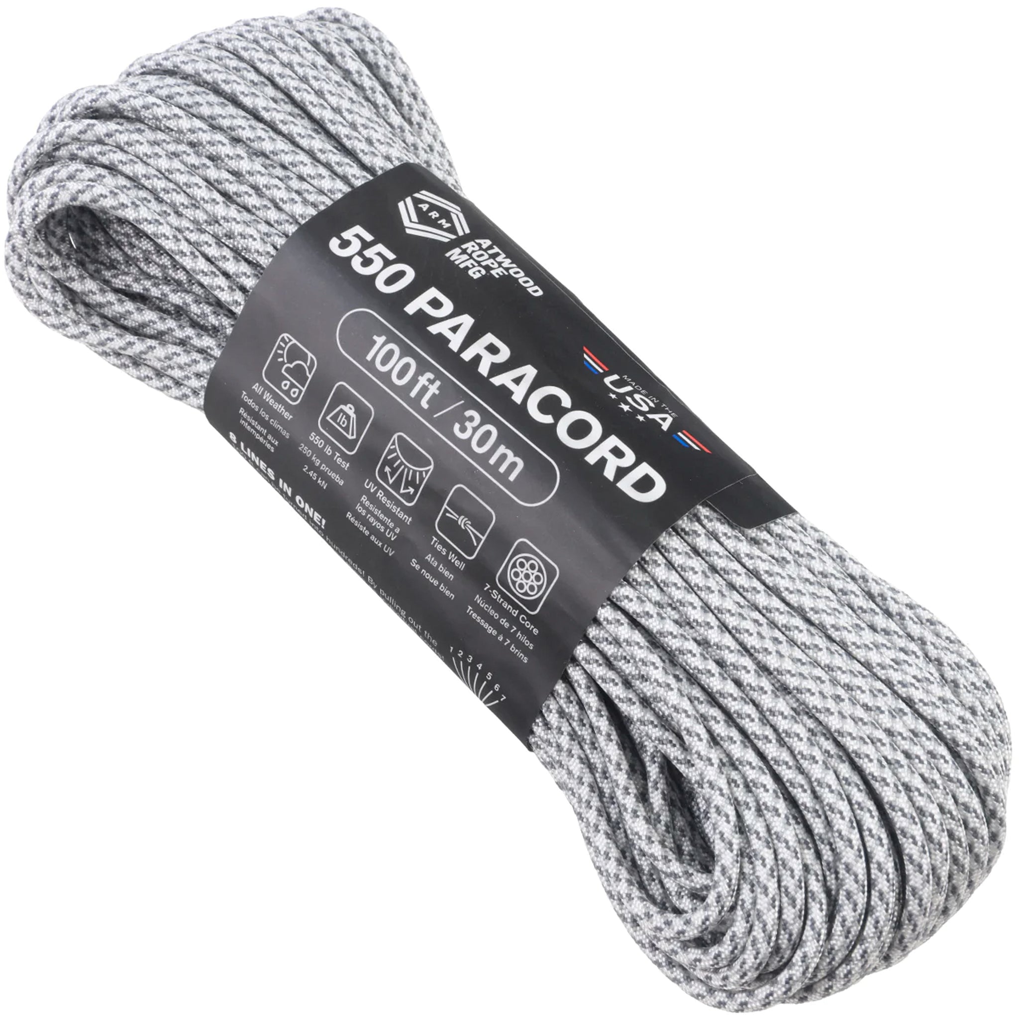 Atwood Rope Paracord 550 Typ III Seil 30m arctic camo