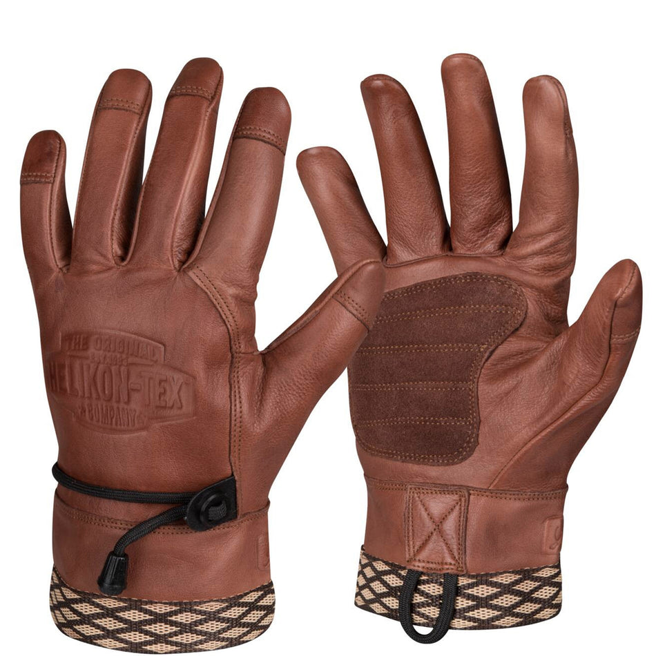 Helikon-Tex Woodcrafter Gloves Lederhandschuhe brown