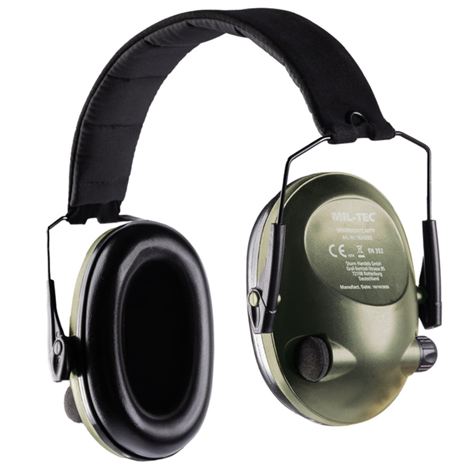 Mil-Tec Gehörschutz Aktiv SNR 25 dB oliv