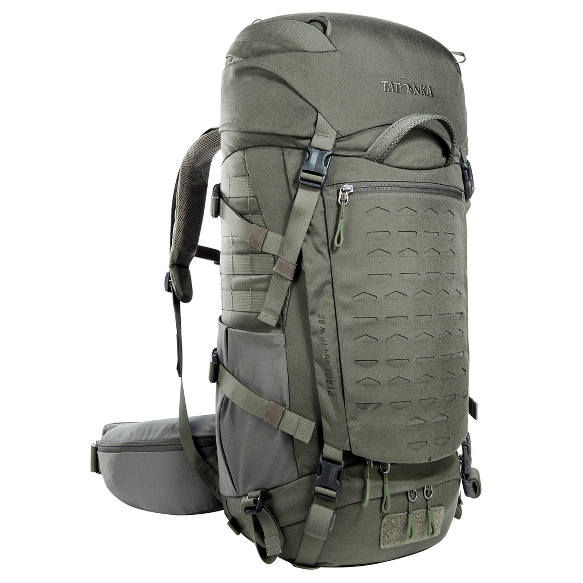 Tatonka Pyrox 45+10 Women BC Bushcraft Rucksack stone-grey-olive