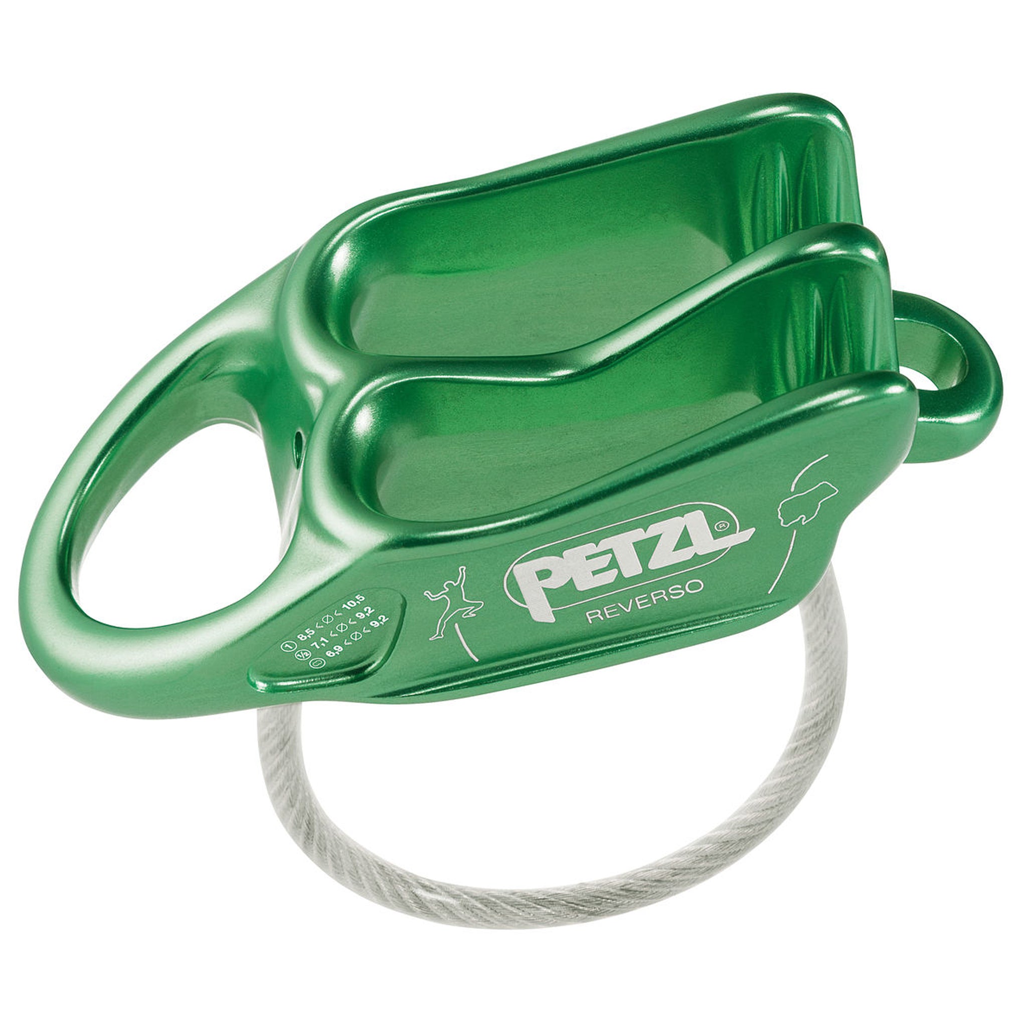 Petzl REVERSO Sicherungs- und Abseilgerät green