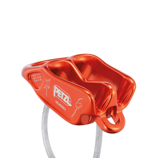 Petzl REVERSO Sicherungs- und Abseilgerät red/orange