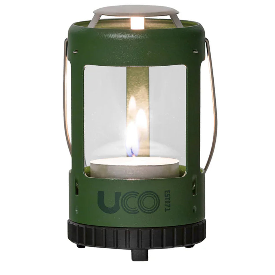 UCO Mini Kerzenlaterne Windlicht Alu Set forest green