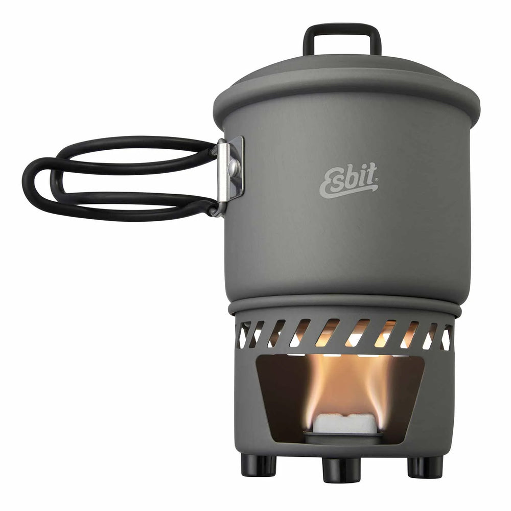 Esbit Trockenbrennstoff-Kochset Aluminium 585 ml grau