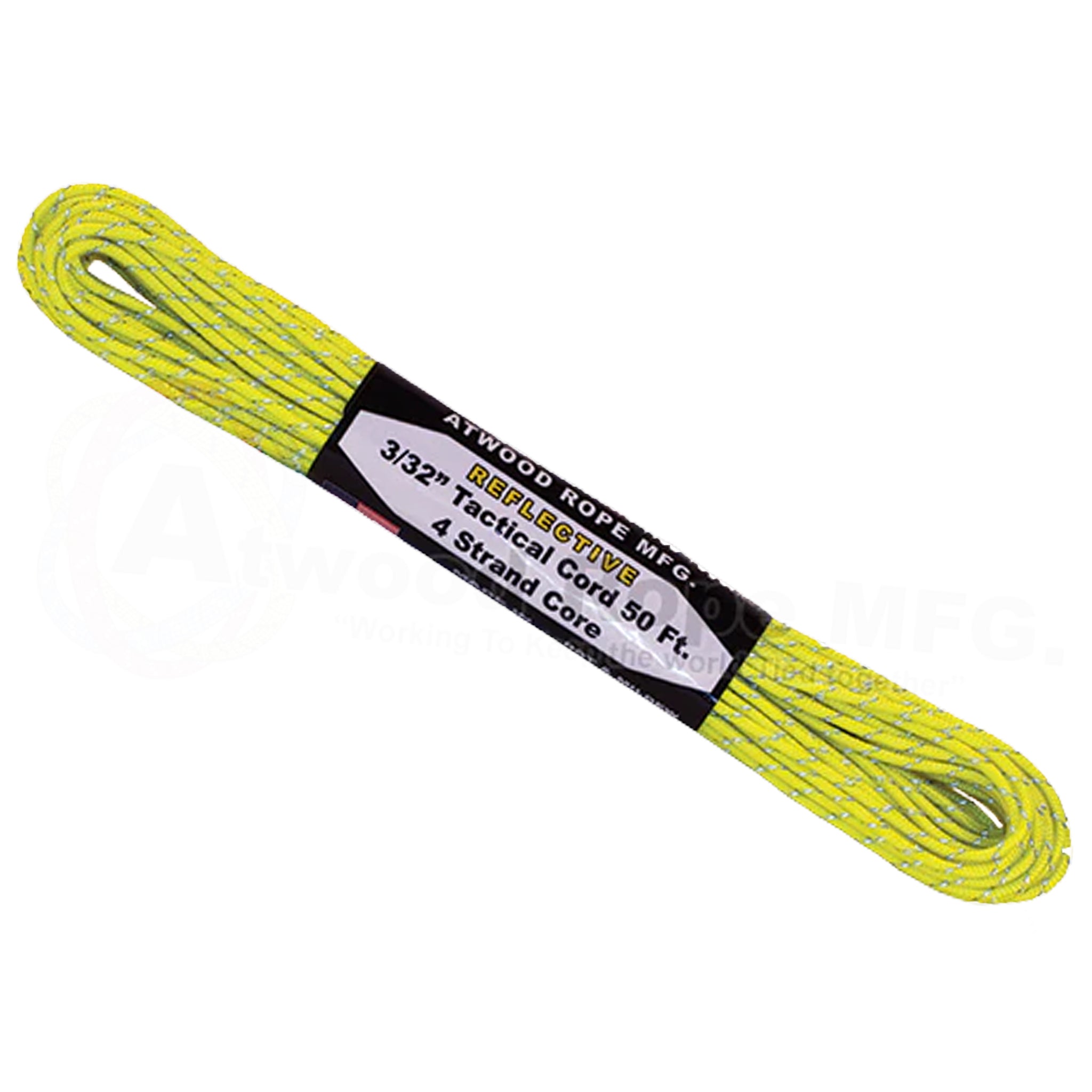 Atwood Rope 275 Tactical Paracord Seil Reflective 15m neon yellow