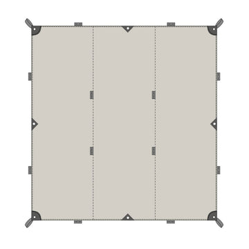 Tatonka Tarp 1 TC 425 x 445 cm Sonnensegel sand beige