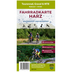 Fahrradkarte Harz - Tourenrad, Gravel & MTB 1:50.000