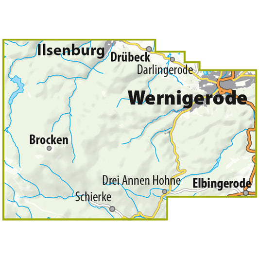 Mountainbike-Karte Wernigerode-Ilsenburg 1:25.000