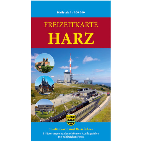 Freizeitkarte Harz - Straßenkarte und Reiseführer 1:100.000