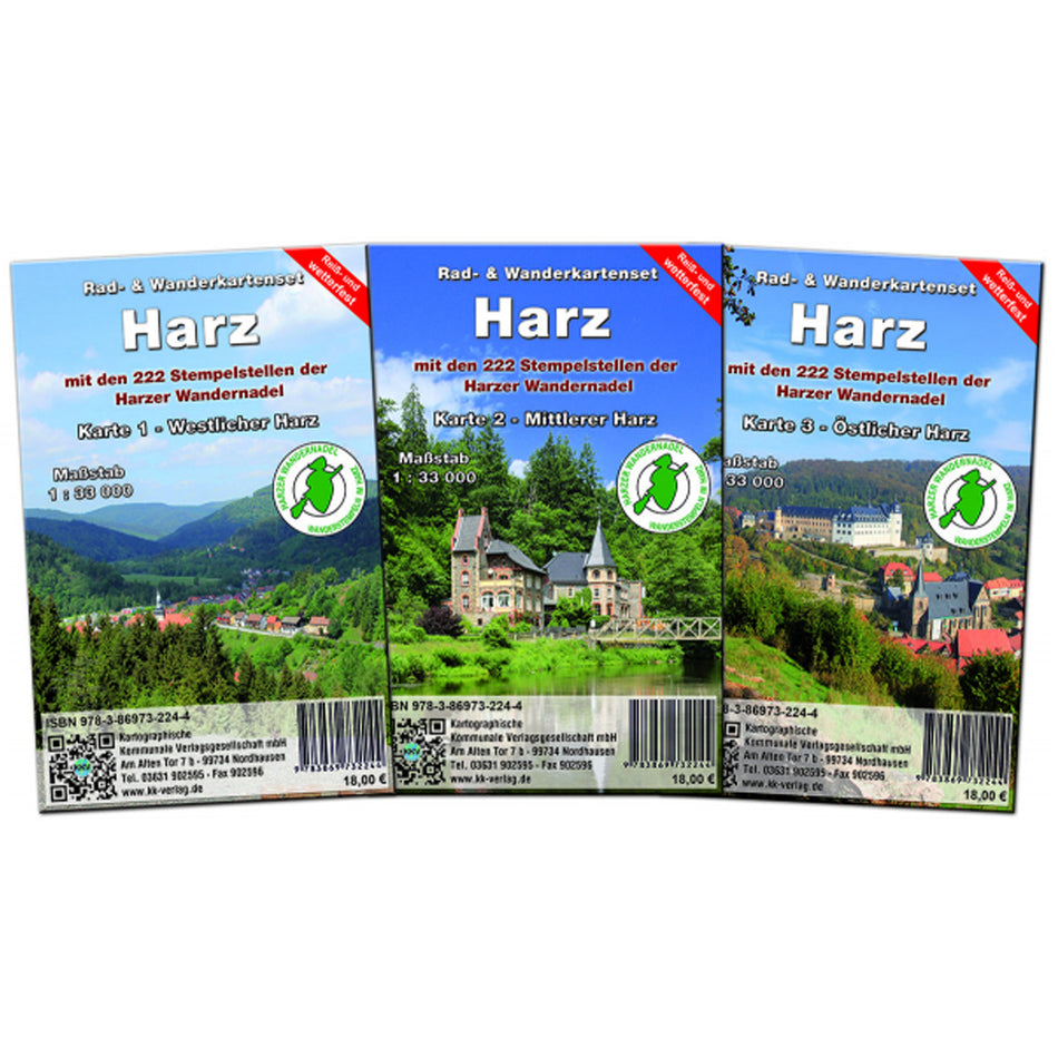 Harz - Rad- & Wanderkartenset 1:33.000