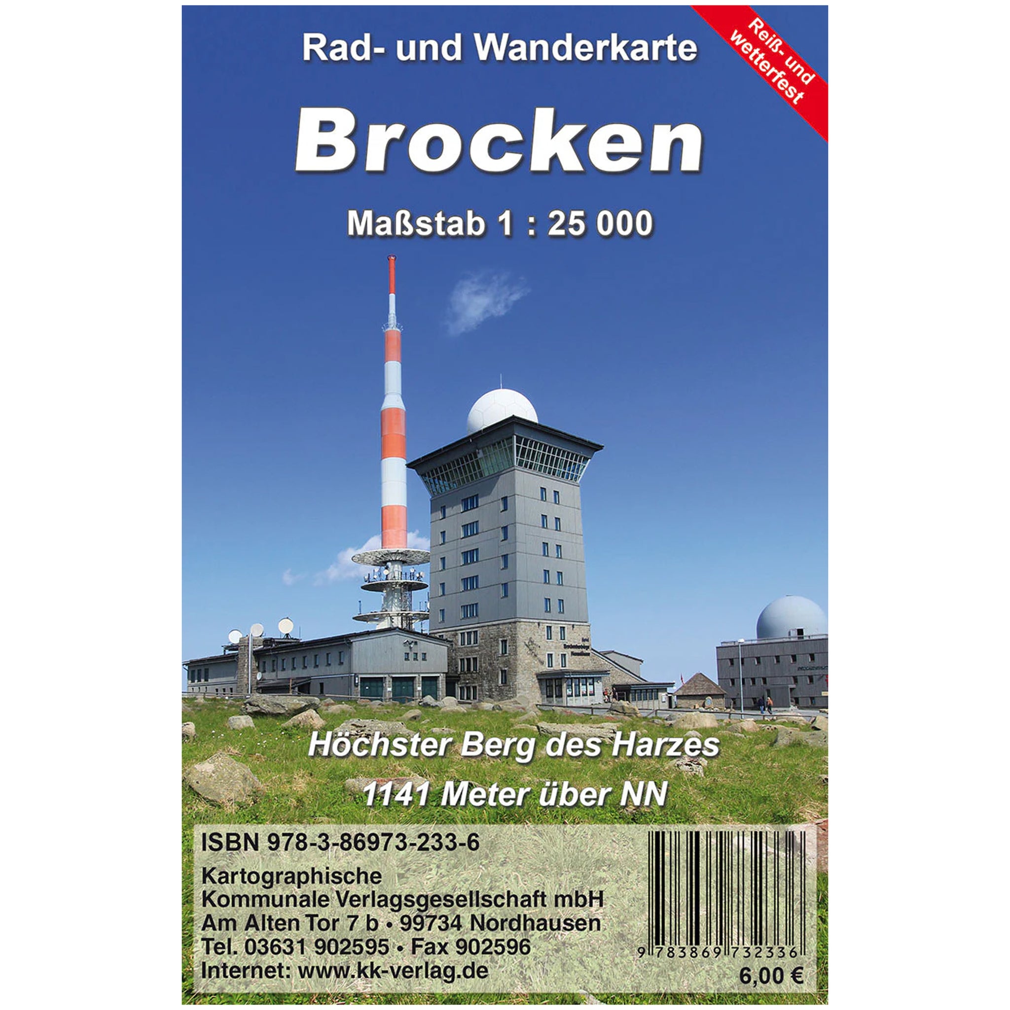 Der Brocken - Rad- und Wanderkarte 1:25.000