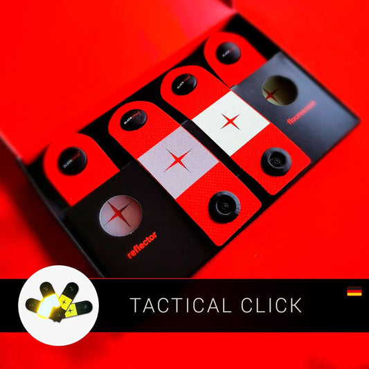 BLACKSIRIUS Tactical Click Ausrüstungsreflektoren grau